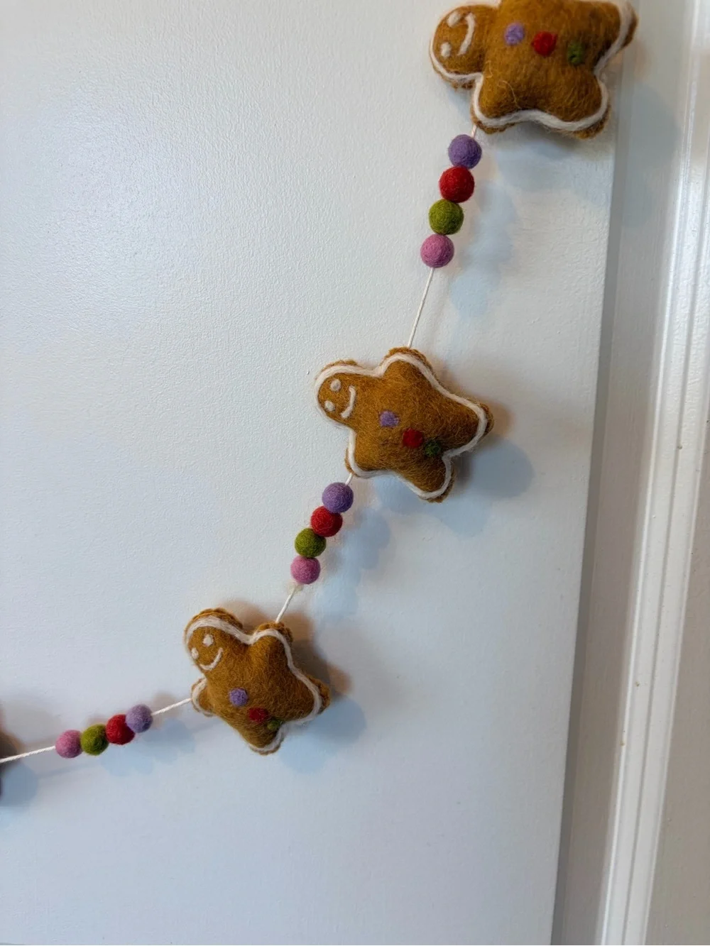 Felt Gingerbread Man Garland 72